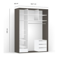 DRESSING LEX 181-240-66 D GRI/CZP/O DRESSING LEX 181-240-66 D GRI/CZP/O