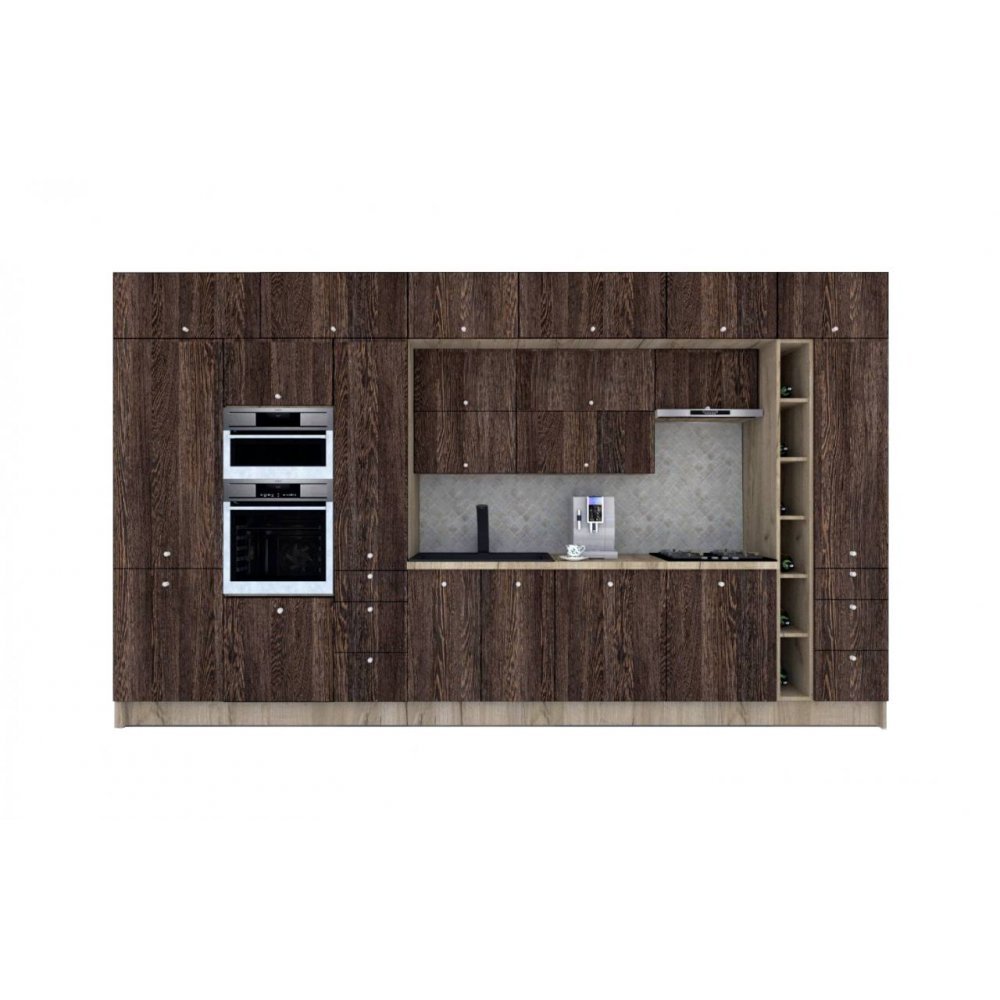 Bucatarie ZONE B 420 FRONT PAL K002 / decor 7648