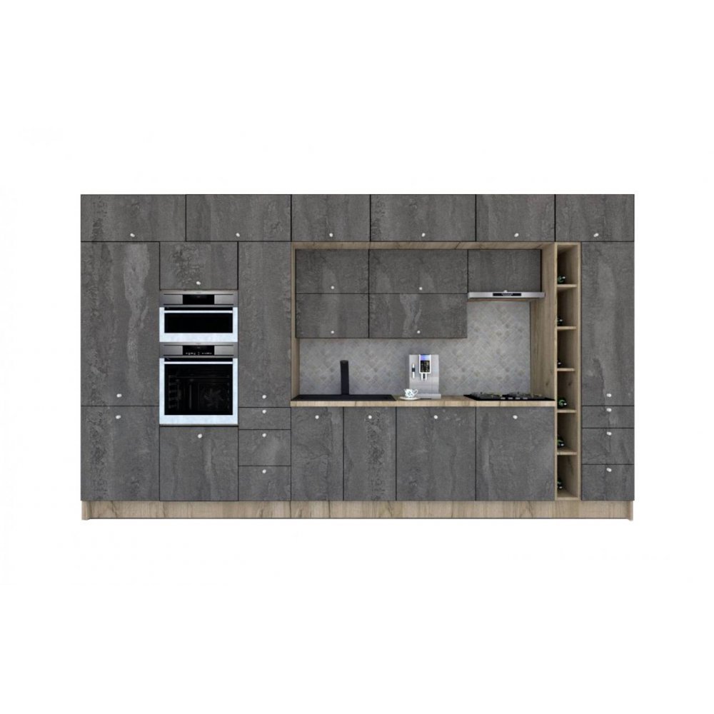 Bucatarie ZONE B 420 FRONT PAL K002 / decor K352
