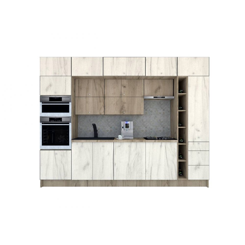 Bucatarie ZONE B COMBI 320 FRONT PAL K002 / decor K001
