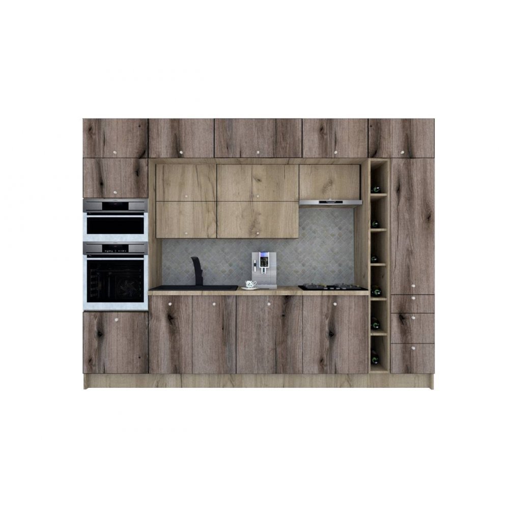 Bucatarie ZONE B COMBI 320 FRONT PAL K002 / decor K366