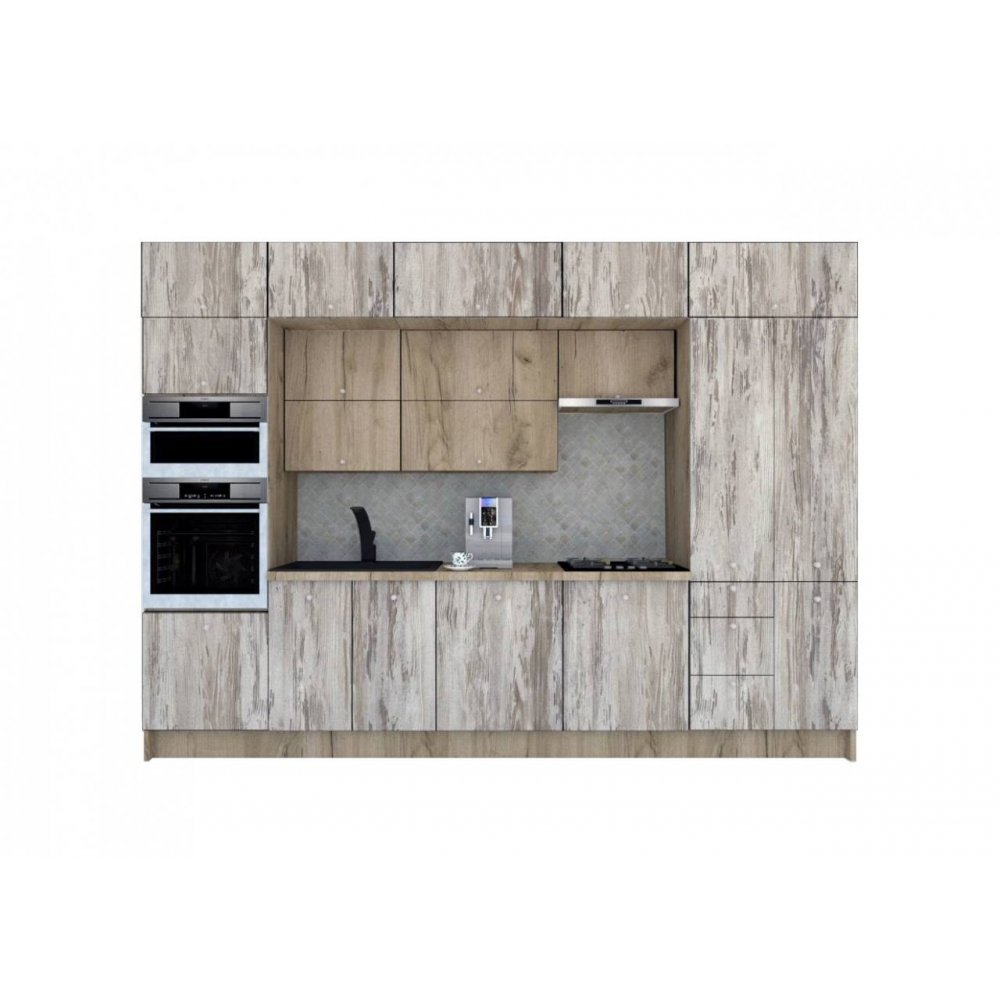 Bucatarie ZONE B COMBI 340 FRONT PAL K002 / decor K084