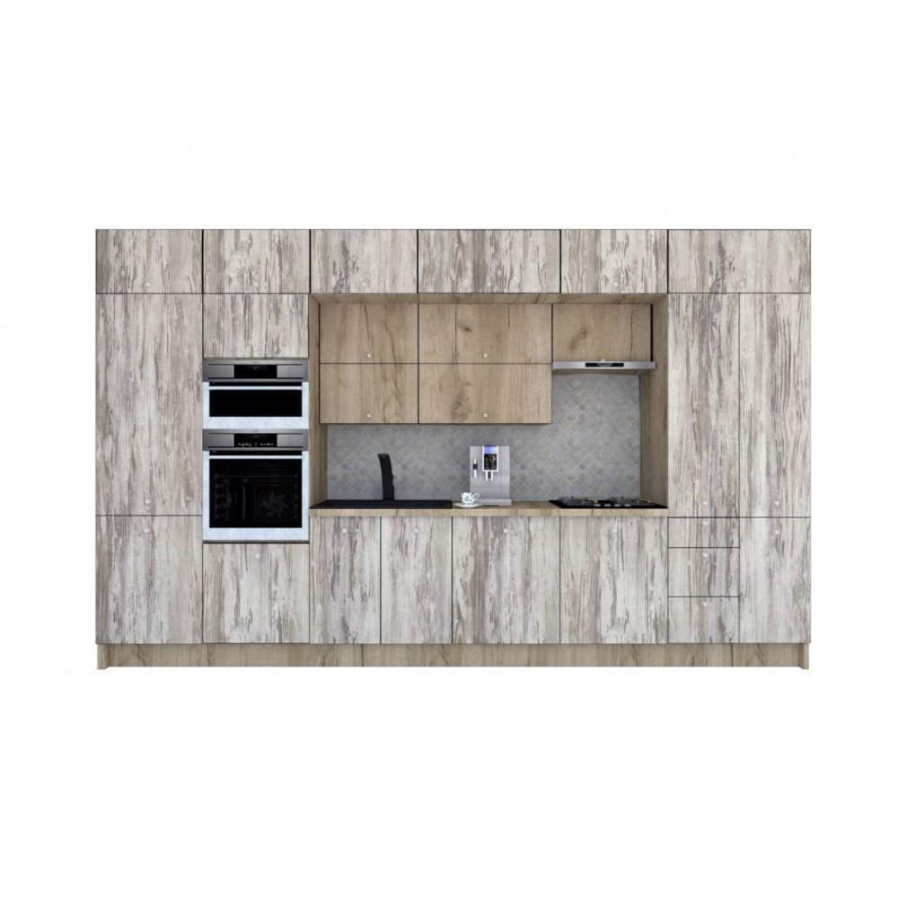 Bucatarie ZONE B COMBI 380 FRONT PAL K002 / decor K084