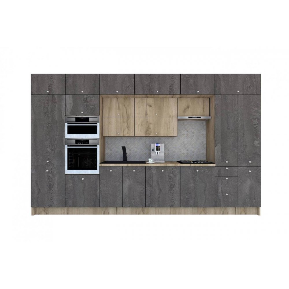 Bucatarie ZONE B COMBI 380 FRONT PAL K002 / decor K352
