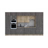 Bucatarie ZONE B COMBI 380 FRONT PAL K002 / decor K352
