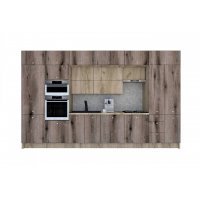 Bucatarie ZONE B COMBI 380 FRONT PAL K002 / decor K366
