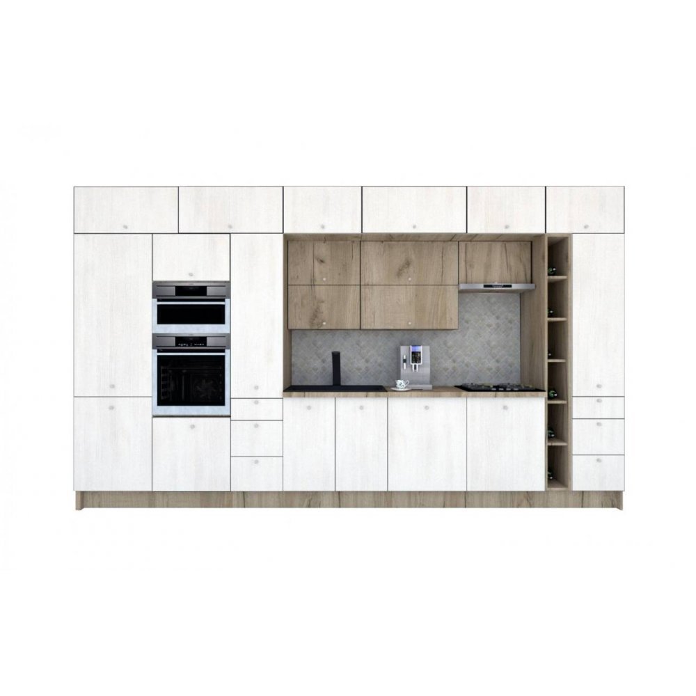 Bucatarie ZONE B COMBI 420 FRONT PAL K002 / decor 8508