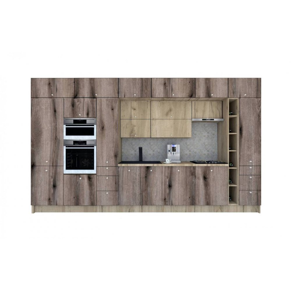 Bucatarie ZONE B COMBI 420 FRONT PAL K002 / decor K366