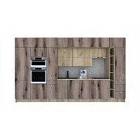 Bucatarie ZONE B COMBI 420 FRONT PAL K002 / decor K366