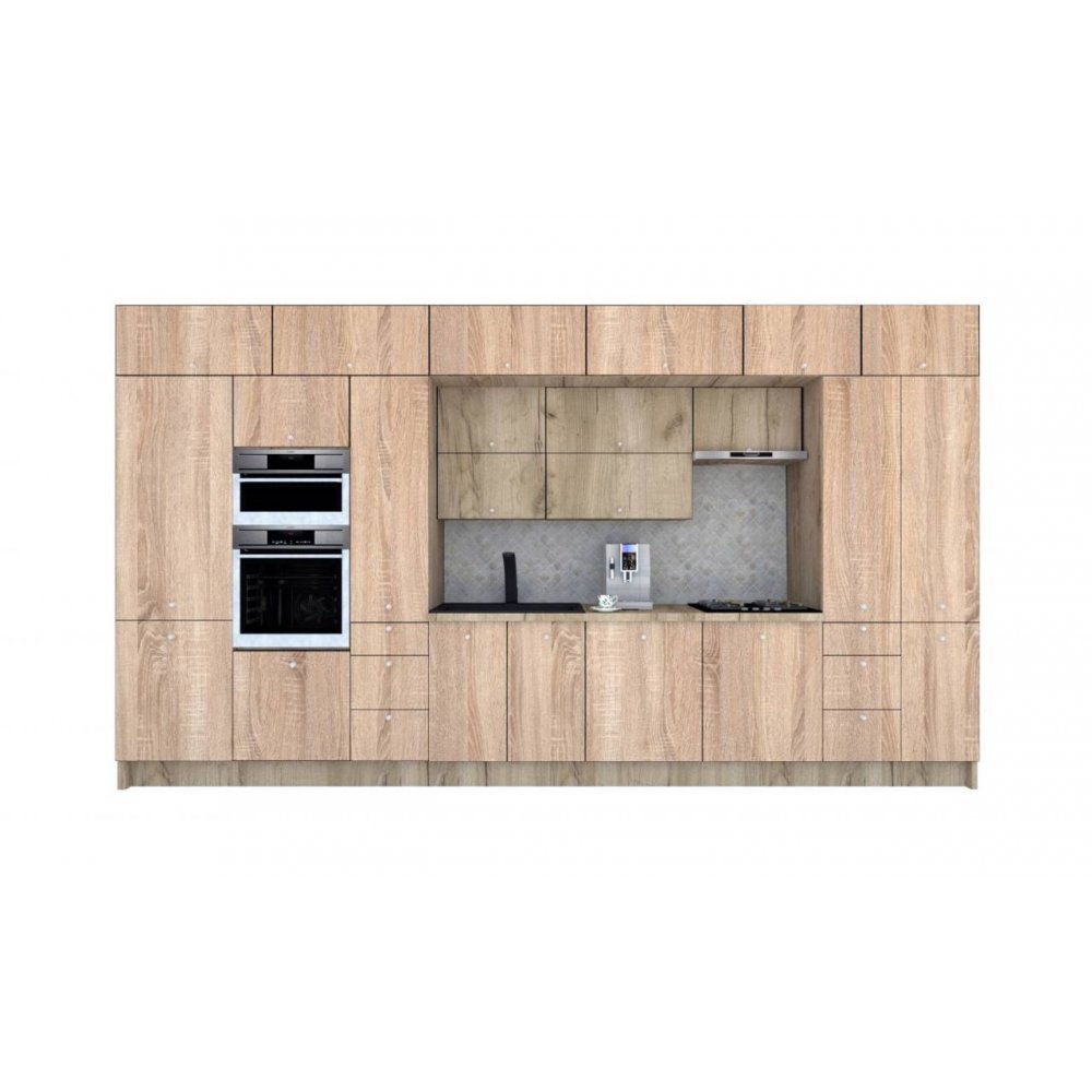 Bucatarie ZONE B COMBI 440 FRONT PAL K002 / decor 3025
