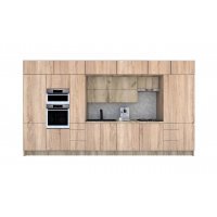 Bucatarie ZONE B COMBI 440 FRONT PAL K002 / decor 3025