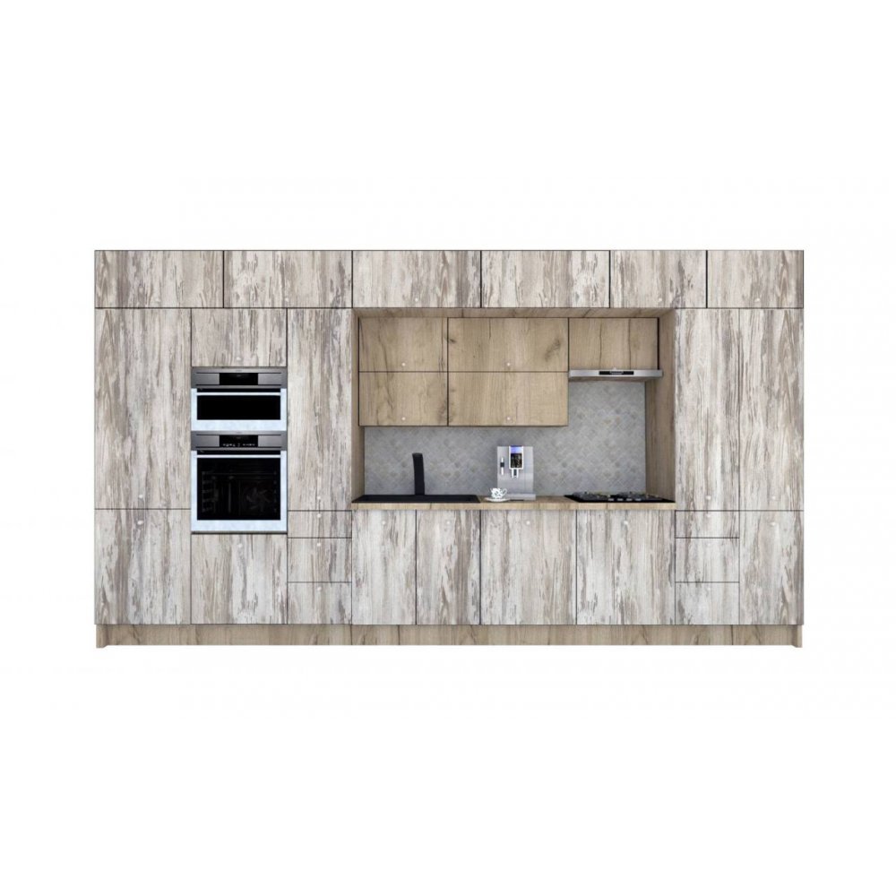 Bucatarie ZONE B COMBI 440 FRONT PAL K002 / decor K084