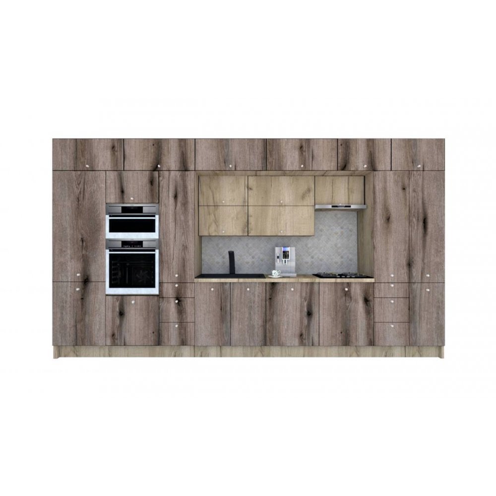 Bucatarie ZONE B COMBI 440 FRONT PAL K002 / decor K366