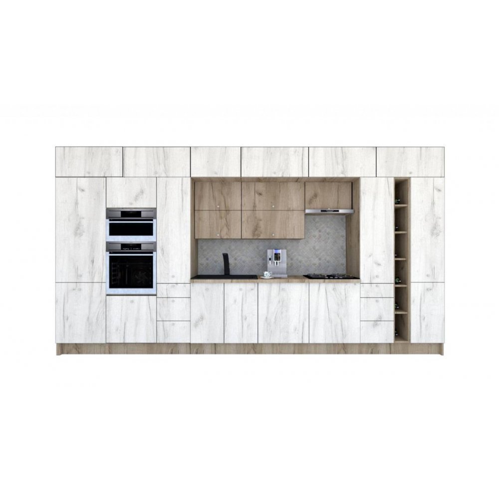 Bucatarie ZONE B COMBI 460 FRONT PAL K002 / decor K001