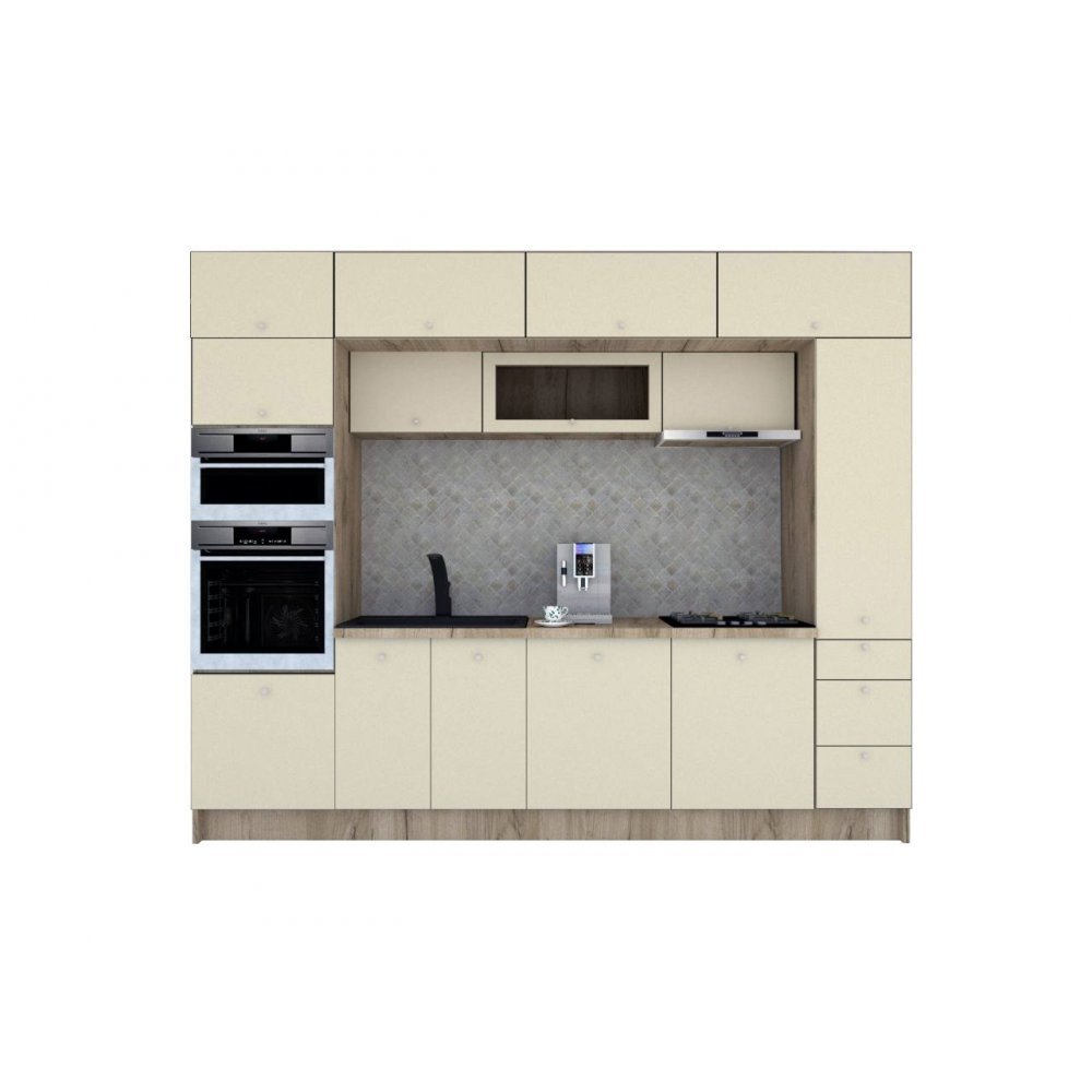 Bucatarie ZONE A 300 FRONT MDF K002 / decor 232