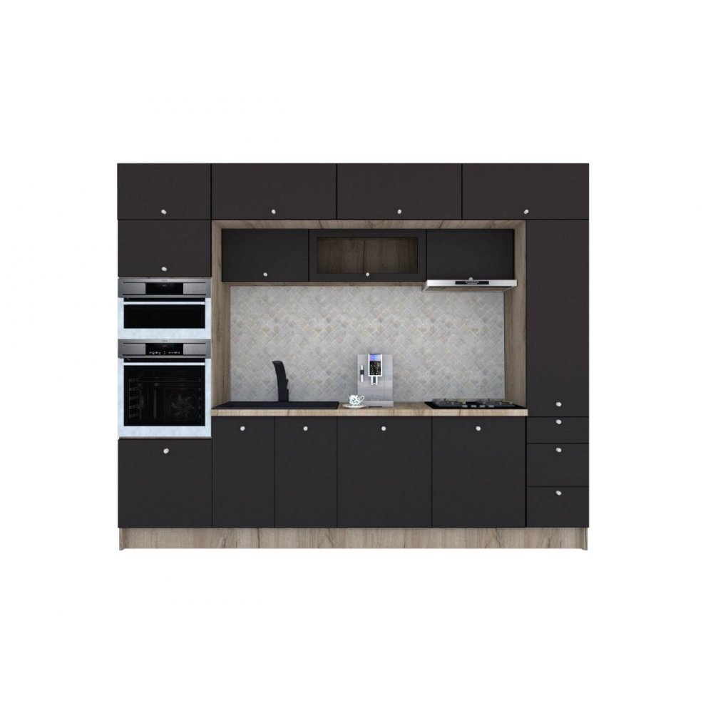 Bucatarie ZONE A 300 FRONT MDF K002 / decor 258