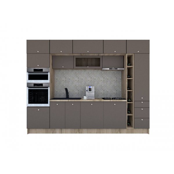 Bucatarie ZONE A 320 FRONT MDF K002 / decor 218