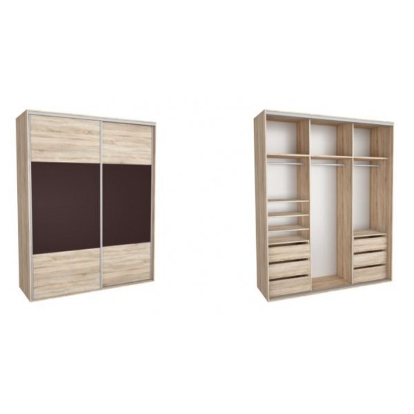 DRESSING NADIR 210 5A FRONT DAB SONOMA / MARON INCHIS