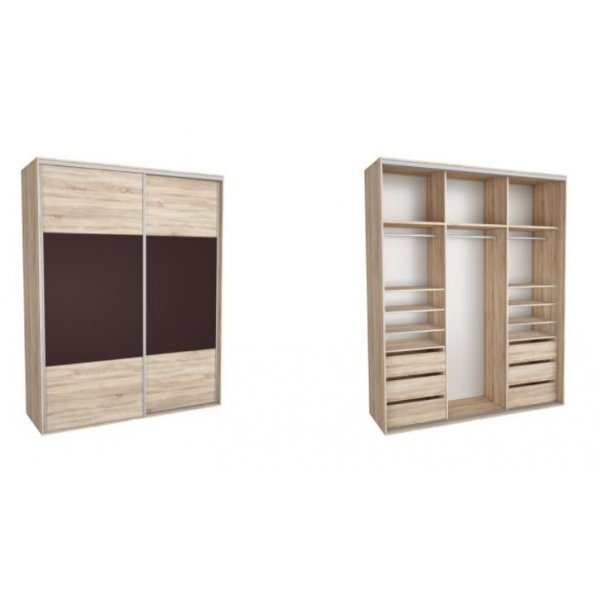 DRESSING NADIR 210 6A FRONT DAB SONOMA / MARON INCHIS