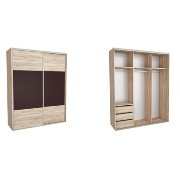 DRESSING NADIR 230 3A FRONT DAB SONOMA / MARON INCHIS