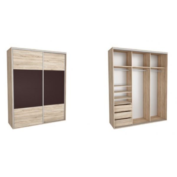 DRESSING NADIR 230 4A FRONT DAB SONOMA / MARON INCHIS