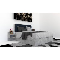 Pat Tapitat LEX 180 cu 2 noptiere, Decor 4298 / Peru 09