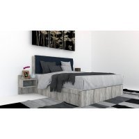 Pat Tapitat LEX 180 cu 2 noptiere, Decor K084 / Peru 09