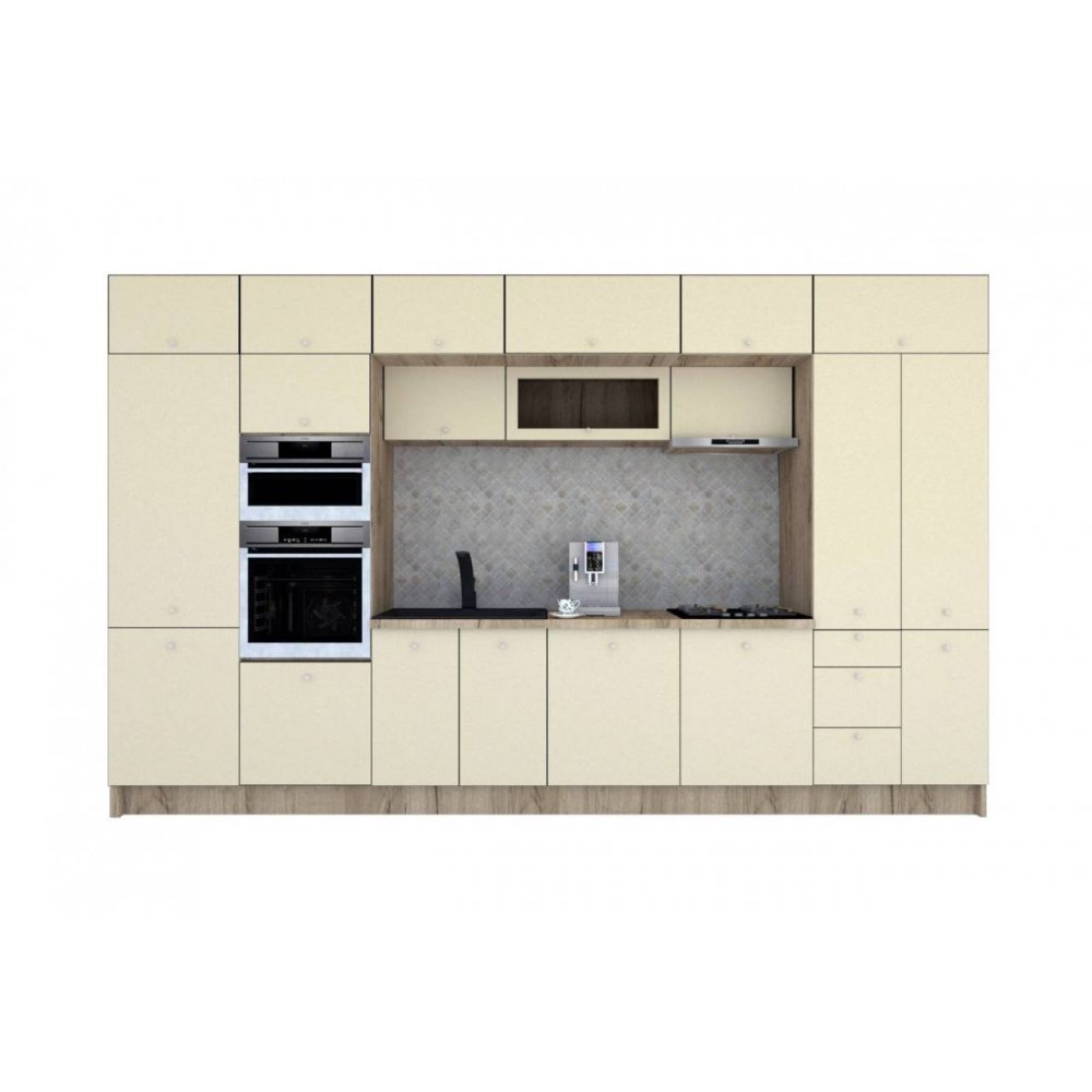 Bucatarie ZONE A 400 FRONT MDF K002 / decor 232