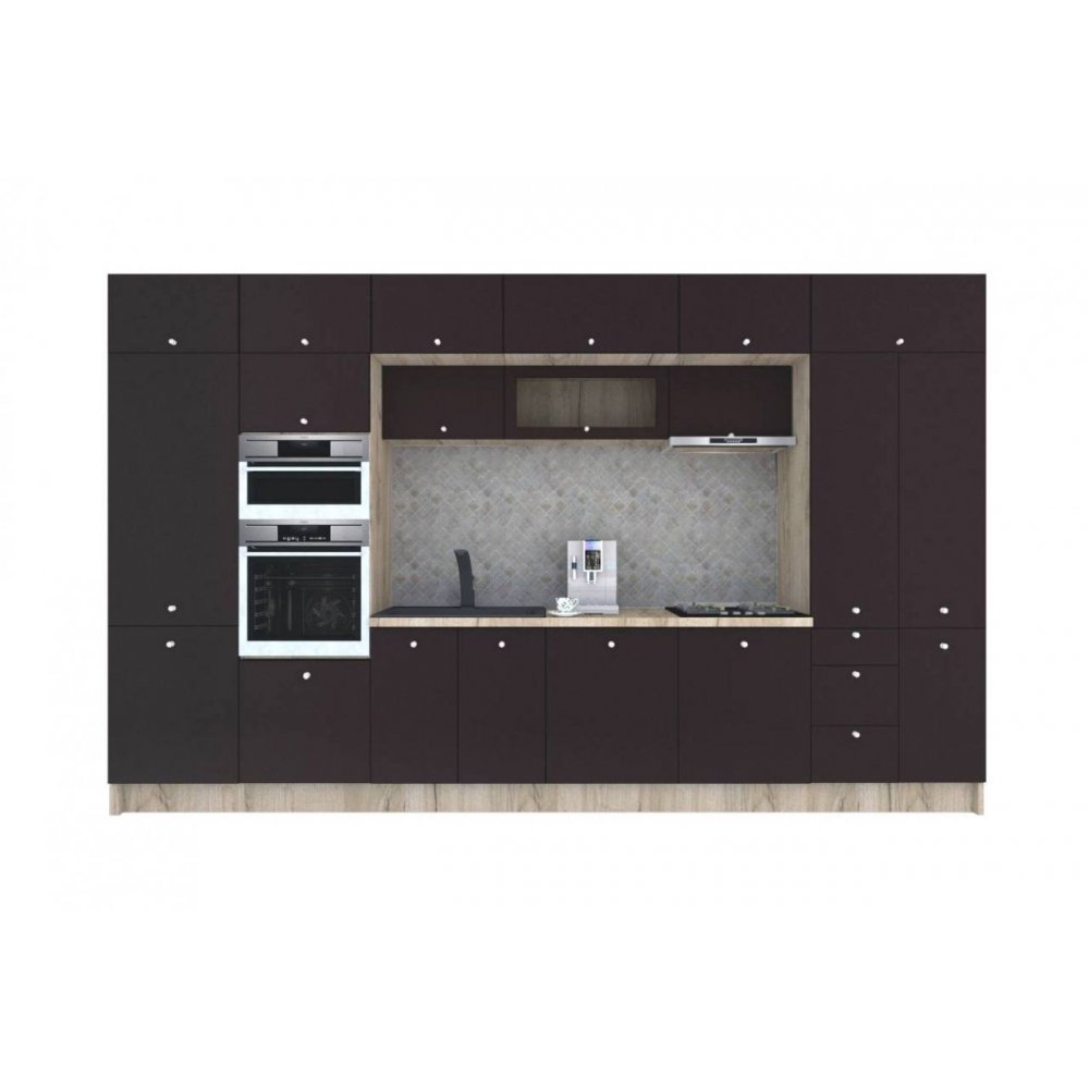 Bucatarie ZONE A 400 FRONT MDF K002 / decor 244
