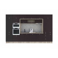 Bucatarie ZONE A 400 FRONT MDF K002 / decor 244