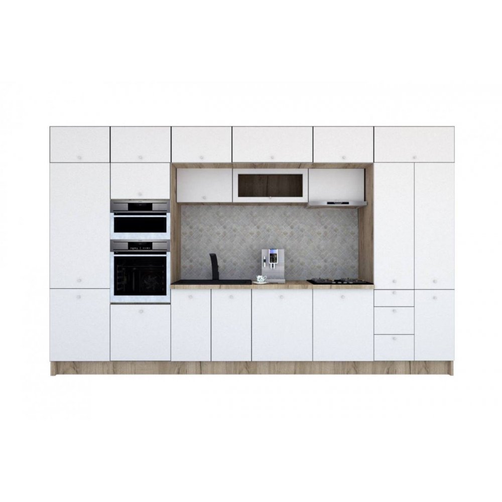 Bucatarie ZONE A 400 FRONT MDF K002 / decor 263
