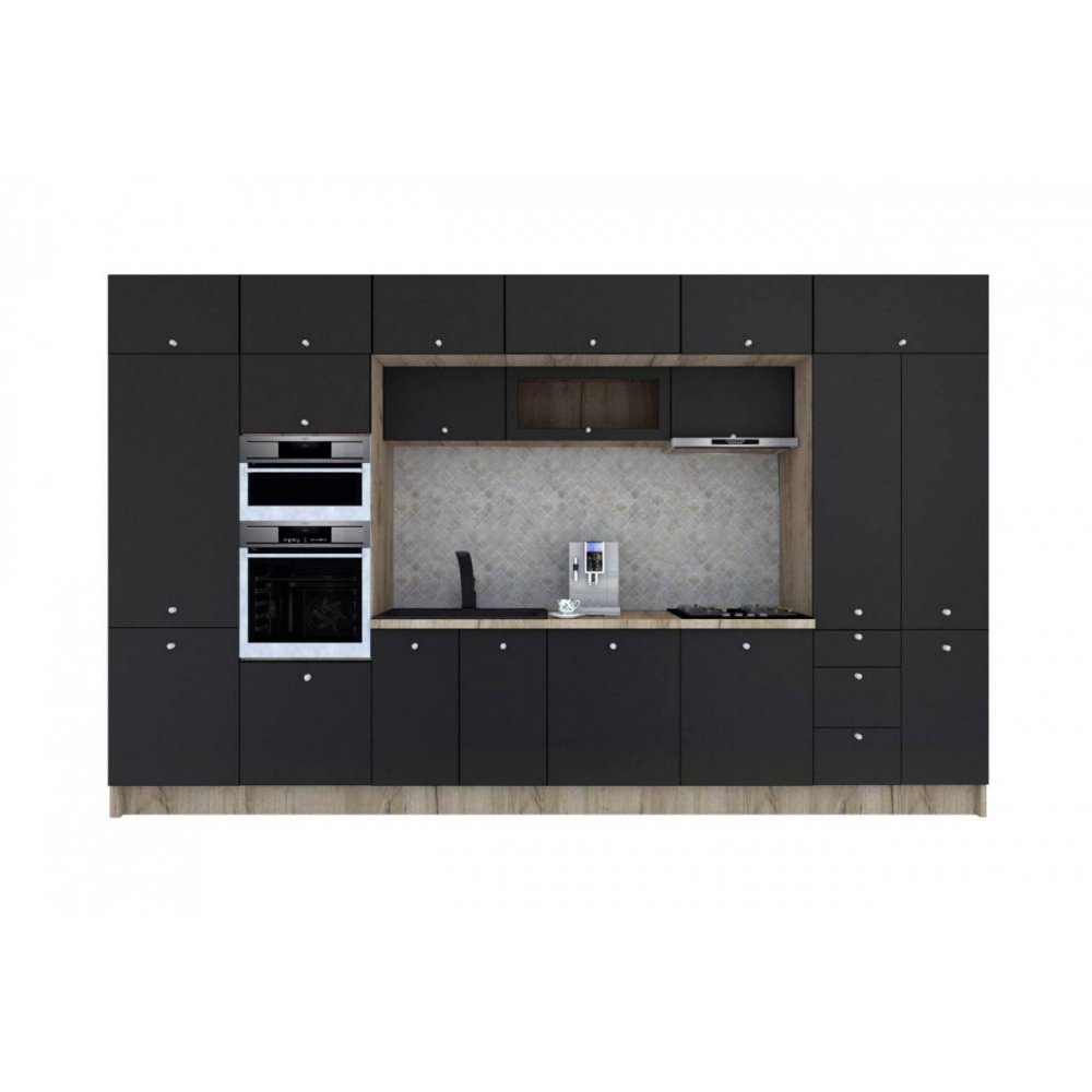 Bucatarie ZONE A 400 FRONT MDF K002 / decor 266