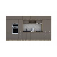 Bucatarie ZONE A 440 FRONT MDF K002 / decor 218