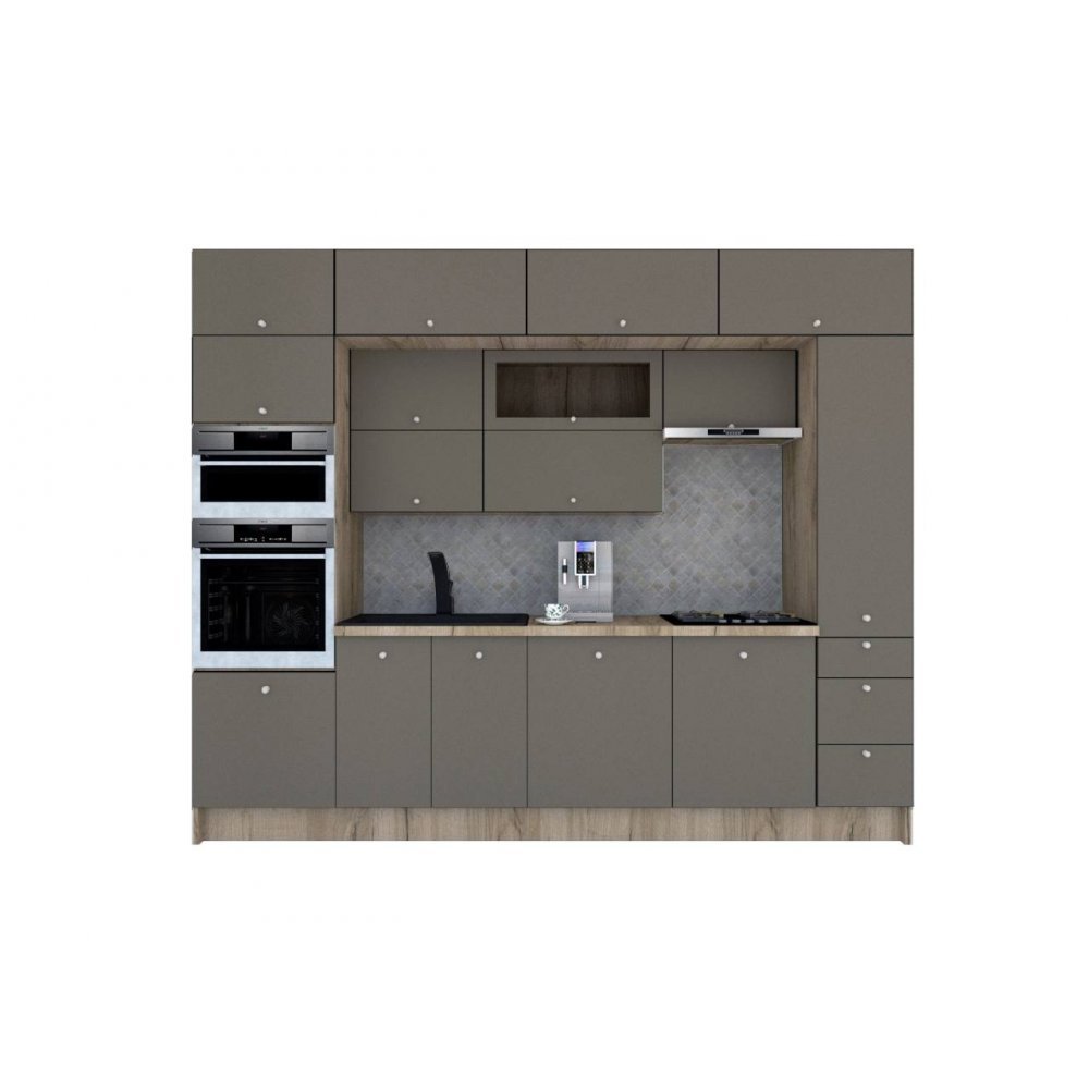 Bucatarie ZONE B 300 FRONT MDF K002 / decor 265