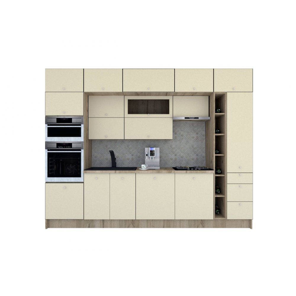 Bucatarie ZONE B 320 FRONT MDF K002 / decor 232