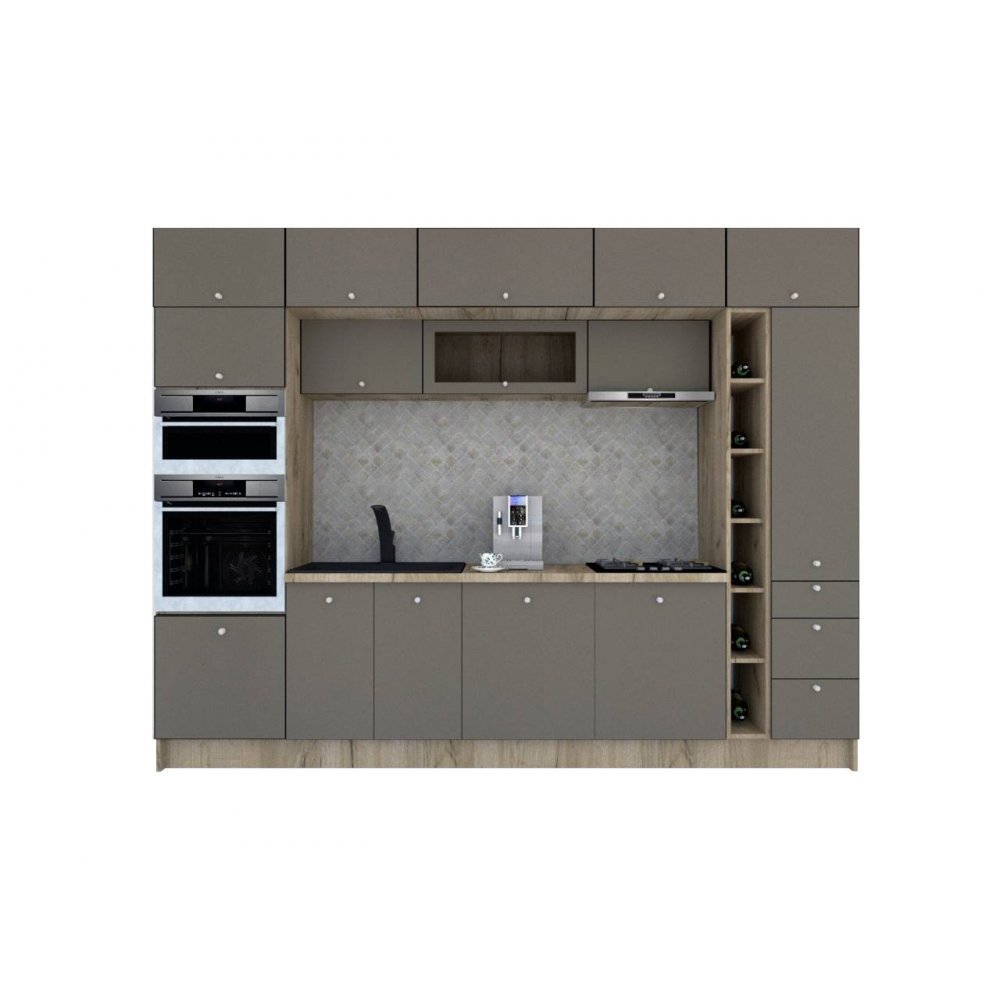 Bucatarie ZONE B 320 FRONT MDF K002 / decor 265