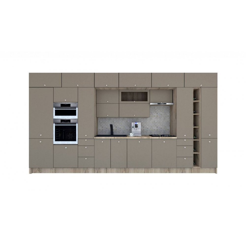 Bucatarie ZONE B 460 FRONT MDF K002 / decor 200