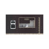 Bucatarie ZONE B 460 FRONT MDF K002 / decor 244