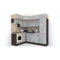 Bucatarie de Colt BIG GENA NEW DR. 160-230, Wenge / Decor 4298