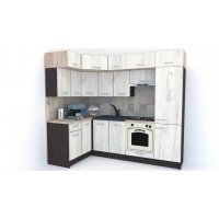 Bucatarie de Colt BIG GENA NEW DR. 140-250, Wenge / Decor K001