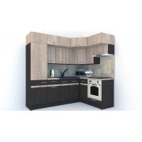 Bucatarie de Colt BIG GENA NEW ST. 160-230, Wenge / Dso