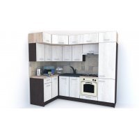 Bucatarie de Colt BIG GENA NEW DR. 140-250, Wenge / Decor K010