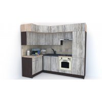 Bucatarie de Colt BIG GENA NEW DR. 140-250, Wenge / Decor K084