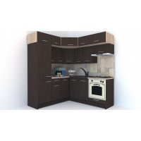 Bucatarie de Colt BIG GENA NEW DR. 190-200, Wenge / Decor 8548