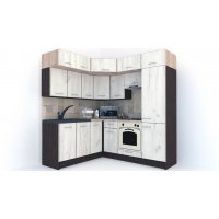 Bucatarie de Colt BIG GENA NEW DR. 180-210, Wenge / Decor K001