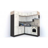 Bucatarie de Colt BIG GENA NEW DR. 190-200, Wenge / Decor K001