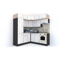 Bucatarie de Colt BIG GENA NEW DR. 190-200, Wenge / Decor K010