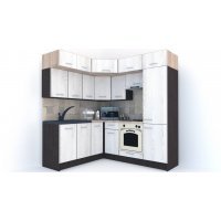 Bucatarie de Colt BIG GENA NEW DR. 180-210, Wenge / Decor K010