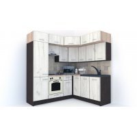 Bucatarie de Colt BIG GENA NEW ST. 180-210, Wenge / Decor K001