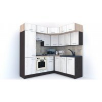 Bucatarie de Colt BIG GENA NEW ST. 180-210, Wenge / Decor K010
